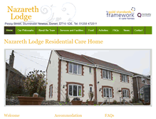 Tablet Screenshot of nazareth-lodge.co.uk